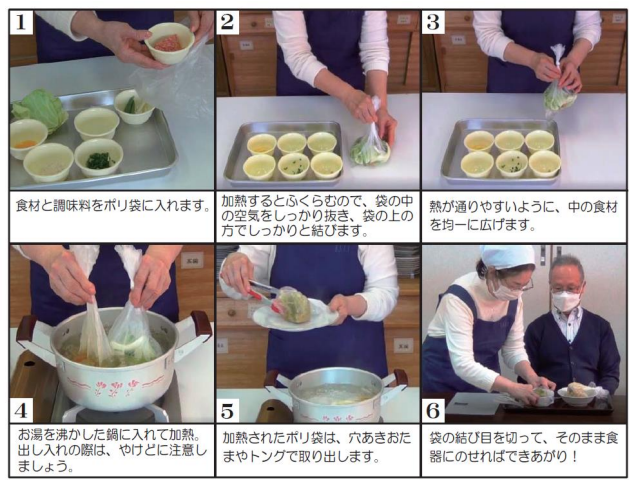 パッククッキング手順