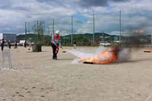 消防競技大会の様子