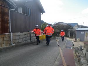 密集地火災防ぎょ訓練６