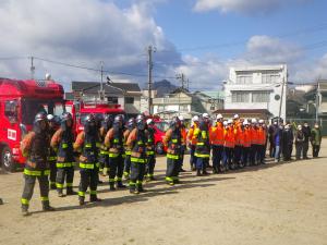 密集地火災防ぎょ訓練8