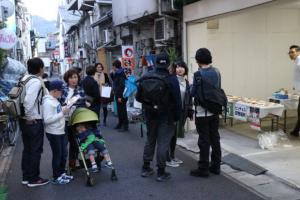 尾道オリジナルピンチョスは新開の各所で配布されていました。