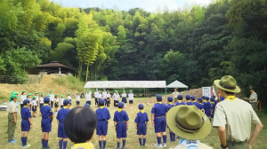 因島大浜崎キャンプ場での開所式