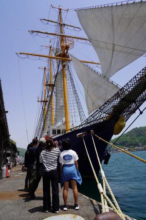 帆船みらいへも寄港