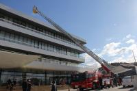 はしご車がやってきた